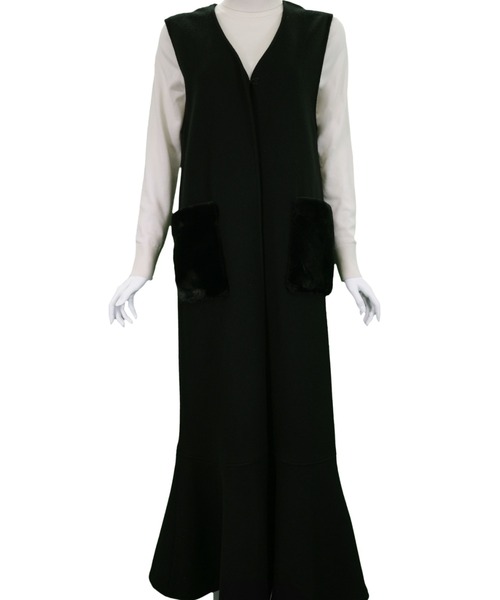 Cla STEllaR MERMAID LONG GILET ベージュ Cla STEllaR MERMAID LONG GILET ベージュ - メルカリ