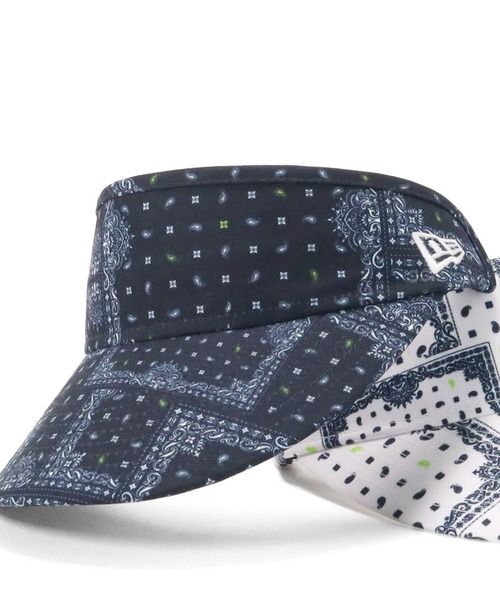 NEW ERA(ニューエラ)の「ニューエラ ゴルフ レディースサンバイザー バンダナ(サンバイザー・レディース・ネイビー/ホワイト・FREE)」の2枚目の写真