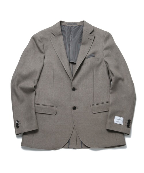 CROWDED CLOSET（クラウデッドクローゼット）の「【LANATEC/ラナテック】シャークスキンテーラードジャケット（セットアップ対応）（テーラードジャケット・メンズ・グレー/ネイビー/ベージュ・01/02/03/04）」の8枚目の写真