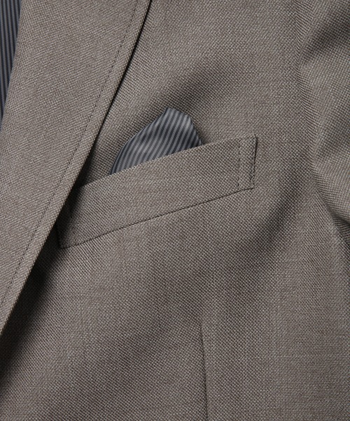 CROWDED CLOSET（クラウデッドクローゼット）の「【LANATEC/ラナテック】シャークスキンテーラードジャケット（セットアップ対応）（テーラードジャケット・メンズ・グレー/ネイビー/ベージュ・01/02/03/04）」の16枚目の写真