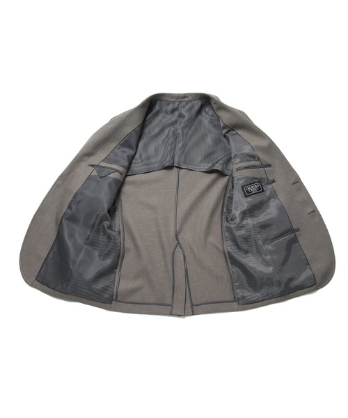 CROWDED CLOSET（クラウデッドクローゼット）の「【LANATEC/ラナテック】シャークスキンテーラードジャケット（セットアップ対応）（テーラードジャケット・メンズ・グレー/ネイビー/ベージュ・01/02/03/04）」の20枚目の写真