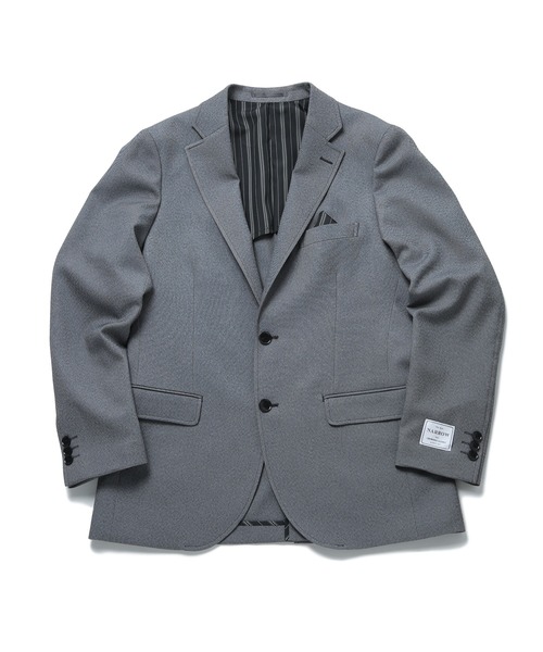 CROWDED CLOSET（クラウデッドクローゼット）の「【LANATEC/ラナテック】シャークスキンテーラードジャケット（セットアップ対応）（テーラードジャケット・メンズ・グレー/ネイビー/ベージュ・01/02/03/04）」の5枚目の写真