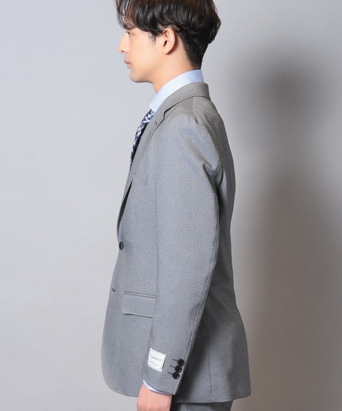 CROWDED CLOSET（クラウデッドクローゼット）の「【LANATEC/ラナテック】シャークスキンテーラードジャケット（セットアップ対応）（テーラードジャケット・メンズ・グレー/ネイビー/ベージュ・01/02/03/04）」の10枚目の写真