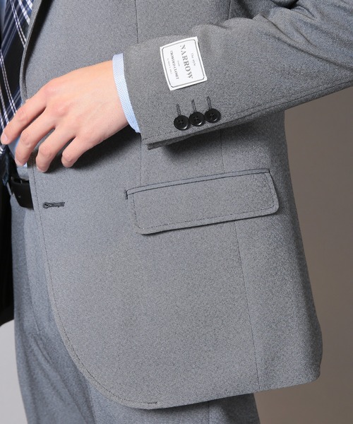 CROWDED CLOSET（クラウデッドクローゼット）の「【LANATEC/ラナテック】シャークスキンテーラードジャケット（セットアップ対応）（テーラードジャケット・メンズ・グレー/ネイビー/ベージュ・01/02/03/04）」の11枚目の写真