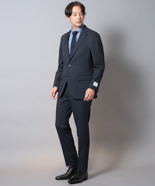 CROWDED CLOSET（クラウデッドクローゼット）の「【LANATEC/ラナテック】シャークスキンテーラードジャケット（セットアップ対応）（テーラードジャケット・メンズ・グレー/ネイビー/ベージュ・01/02/03/04）」の6枚目の写真