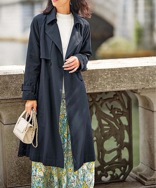 BELLUNA PLUS（ベルーナ）の「カットジャカード素材花柄プリントスカート（スカート・レディース・アイボリー系・X-LARGE/LARGE/MEDIUM）」の3枚目の写真
