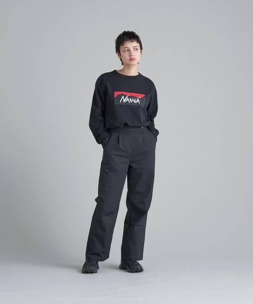 NANGA（ナンガ）の「PRIMEFLEX WIDE PANTS W/プライムフレックス ワイドパンツ (レディース)（その他パンツ・レディース・ブラック/ライトベージュ・S/M/L）」の7枚目の写真