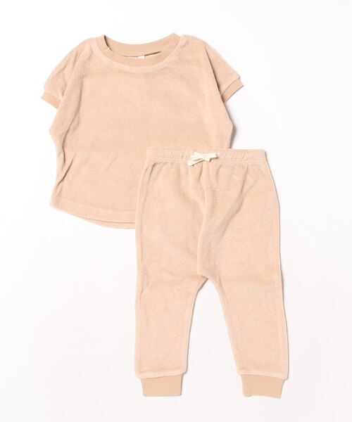 【セール】/Quincy Mae/TERRY TEE + PANT SET | BLUSH（その他ベビー用品）｜Rylee + Cru（ライリーアンドクルー）