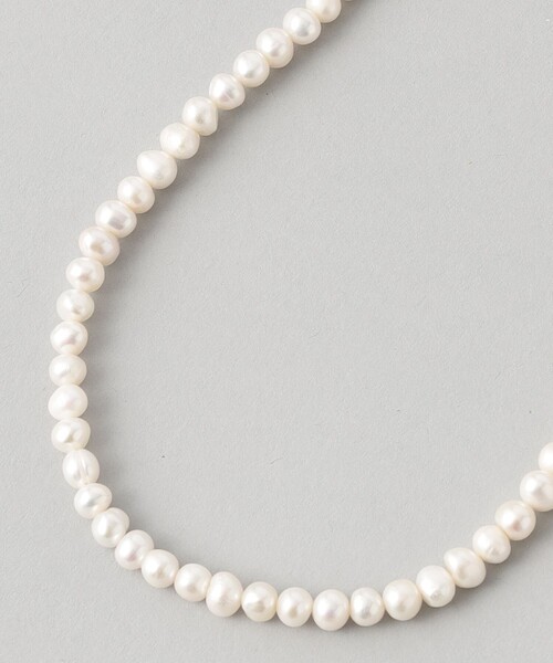 LOVELESS（ラブレス）の「【UNISEX】ホワイトパールチェーンコンビネックレス（ネックレス・メンズ・オフホワイト・FREE）」の2枚目の写真