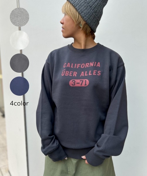 GREEN BOWL（グリーンボウル）の「【日本製】グリーンボウル【GREEN BOWL】Heavy Weight  Crew Neck Sweat(CALIFORNIA）（スウェット・メンズ・オフホワイト/チャコールグレー/杢グレー/ネイビー・L/M）」の3枚目の写真