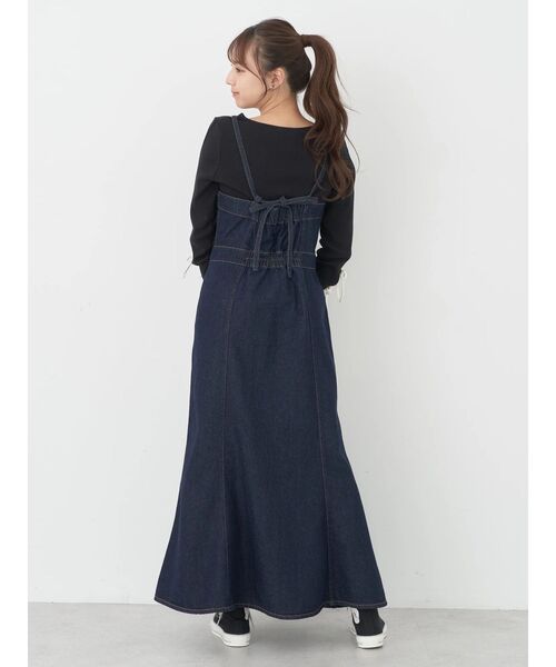 earth music&ecology（アースミュージックアンドエコロジー）の「袖リボンデザインプルオーバー（Tシャツ/カットソー・レディース・ミント/ブラック/オフホワイト・FREE）」の9枚目の写真