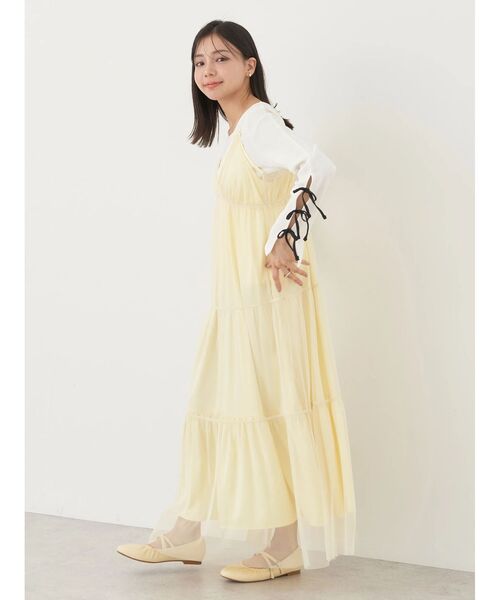 earth music&ecology（アースミュージックアンドエコロジー）の「袖リボンデザインプルオーバー（Tシャツ/カットソー・レディース・ミント/ブラック/オフホワイト・FREE）」の17枚目の写真