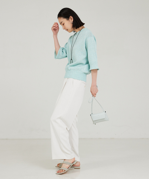 YAHKI(ヤーキ)の「【YAHKI】スクエアショルダーバッグ(ショルダーバッグ・レディース・ライトブルー・フリー)」の3枚目の写真