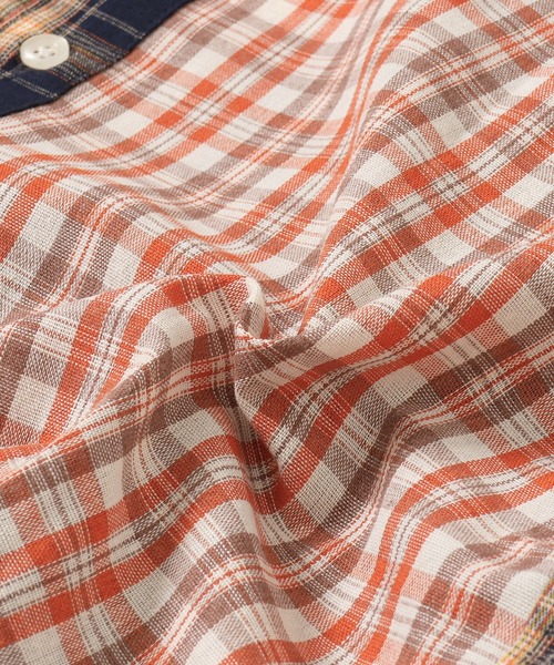 KRIFF MAYER Lady's Collection（クリフメイヤーレディースコレクション）の「スズシゲマルチチェックシャツ（シャツ/ブラウス・レディース・ベージュ/オレンジ/レッド/サックスブルー・MEDIUM/LARGE）」の15枚目の写真