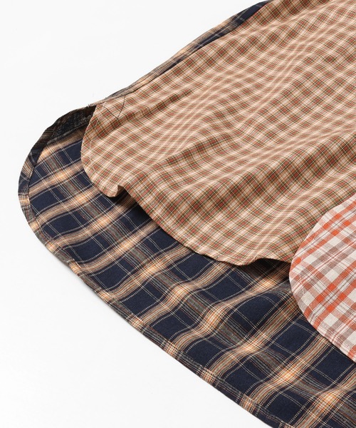 KRIFF MAYER Lady's Collection（クリフメイヤーレディースコレクション）の「スズシゲマルチチェックシャツ（シャツ/ブラウス・レディース・ベージュ/オレンジ/レッド/サックスブルー・MEDIUM/LARGE）」の16枚目の写真