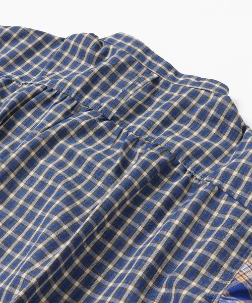 KRIFF MAYER Lady's Collection（クリフメイヤーレディースコレクション）の「スズシゲマルチチェックシャツ（シャツ/ブラウス・レディース・ベージュ/オレンジ/レッド/サックスブルー・MEDIUM/LARGE）」の18枚目の写真