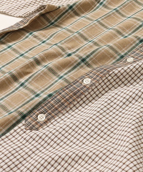 KRIFF MAYER Lady's Collection（クリフメイヤーレディースコレクション）の「スズシゲマルチチェックシャツ（シャツ/ブラウス・レディース・ベージュ/オレンジ/レッド/サックスブルー・MEDIUM/LARGE）」の20枚目の写真