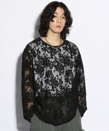 HARE | フラワーガラレースプルオーバー(HARE)(Tシャツ/カットソー)