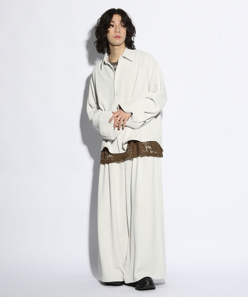 HARE（ハレ）の「フラワーガラレースプルオーバー(HARE)（Tシャツ/カットソー・メンズ・グレー/ブラック/ブラウン・FREE）」の11枚目の写真