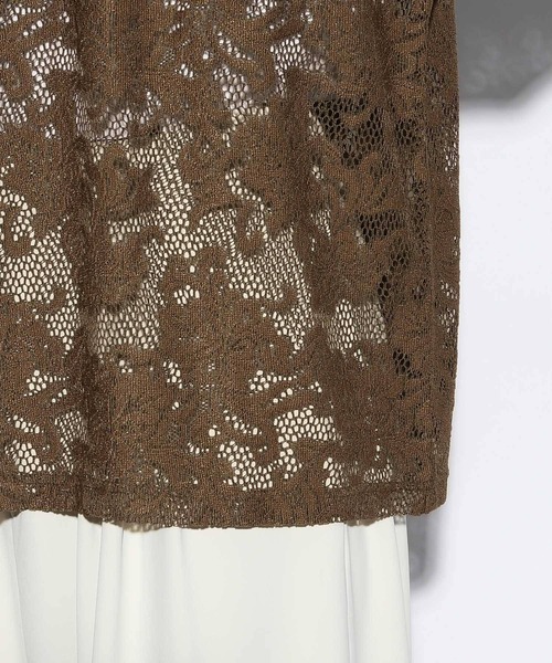 HARE（ハレ）の「フラワーガラレースプルオーバー(HARE)（Tシャツ/カットソー・メンズ・グレー/ブラック/ブラウン・FREE）」の19枚目の写真