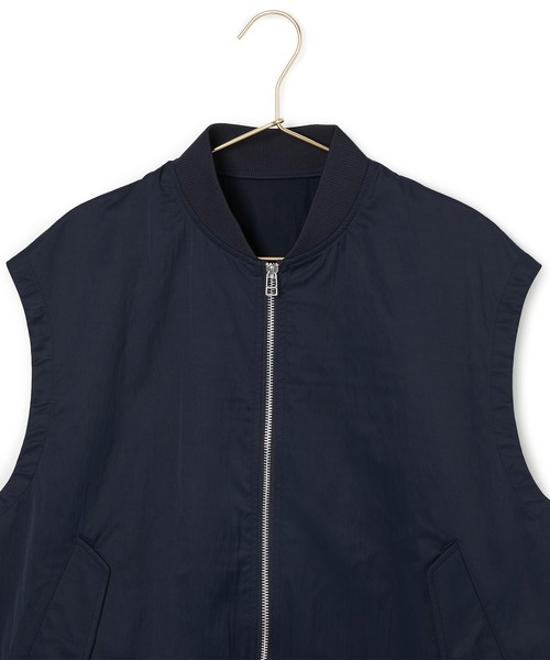 ROPE' PICNIC(ロペピクニック)の「撥水加工/ミリタリーベスト/リンクコーデ(ベスト・レディース・ネイビー/オフホワイト・38)」の11枚目の写真