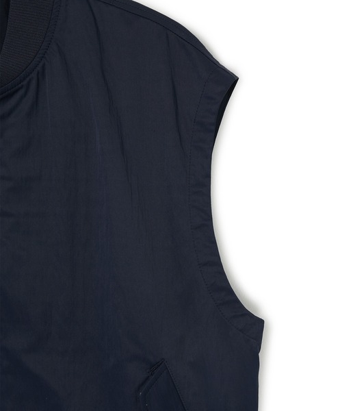 ROPE' PICNIC(ロペピクニック)の「撥水加工/ミリタリーベスト/リンクコーデ(ベスト・レディース・ネイビー/オフホワイト・38)」の10枚目の写真