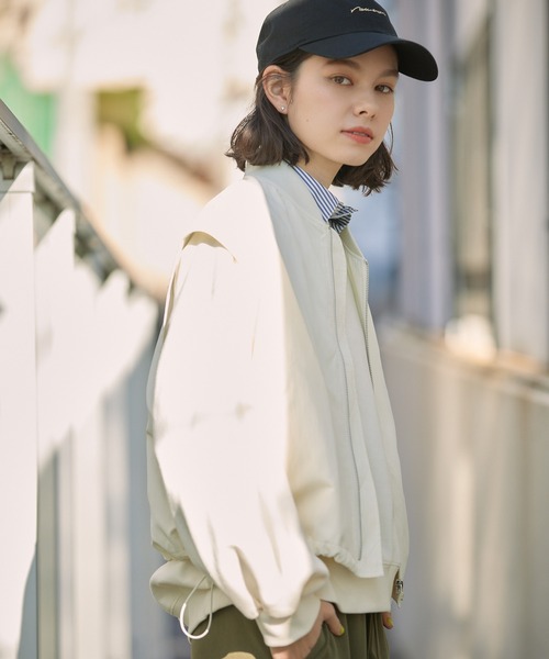 ROPE' PICNIC(ロペピクニック)の「撥水加工/ミリタリーベスト/リンクコーデ(ベスト・レディース・ネイビー/オフホワイト・38)」の16枚目の写真