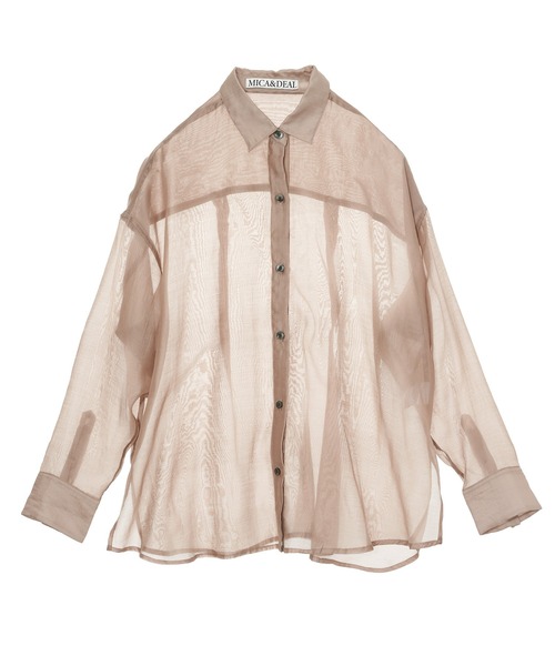 マイカアンドディール　MICA&DEAL シアーシャツ 楽天市場】【50%OFF】MICA&DEAL マイカアンドディール ロング