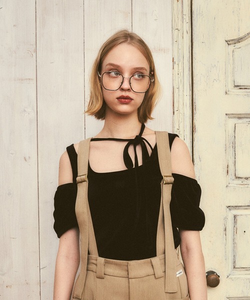 RUBY AND YOU（ルビーアンドユー）の「［select］スクエアフレームメガネ（メガネ・レディース・ブラック・FREE）」の6枚目の写真