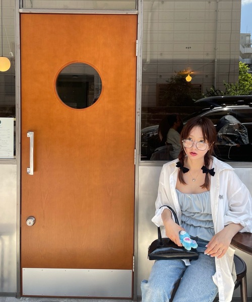 RUBY AND YOU（ルビーアンドユー）の「［select］スクエアフレームメガネ（メガネ・レディース・ブラック・FREE）」の8枚目の写真