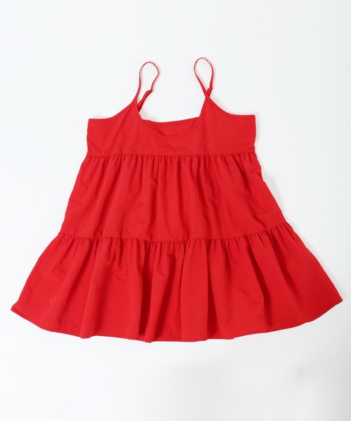 WC（ダブル シー）の「ボリュームティアードミニワンピース（ワンピース・レディース・ブラック/レッド/レオパード・FREE）」の20枚目の写真