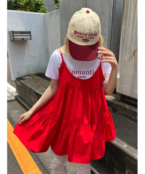 ボリュームティアードミニワンピース（ワンピース）｜WC（ダブル シー  