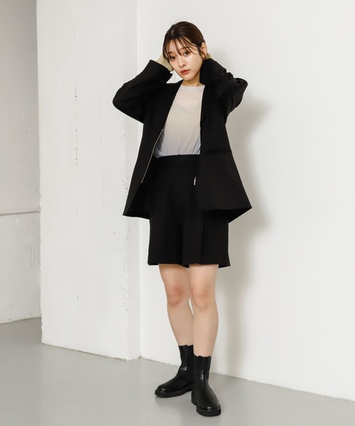 SENSE OF PLACE by URBAN RESEARCH（センスオブプレイスバイアーバンリサーチ）の「タックバミューダパンツ（その他パンツ・レディース・グレー/ベージュ/ブラック・SMALL/MEDIUM）」の14枚目の写真