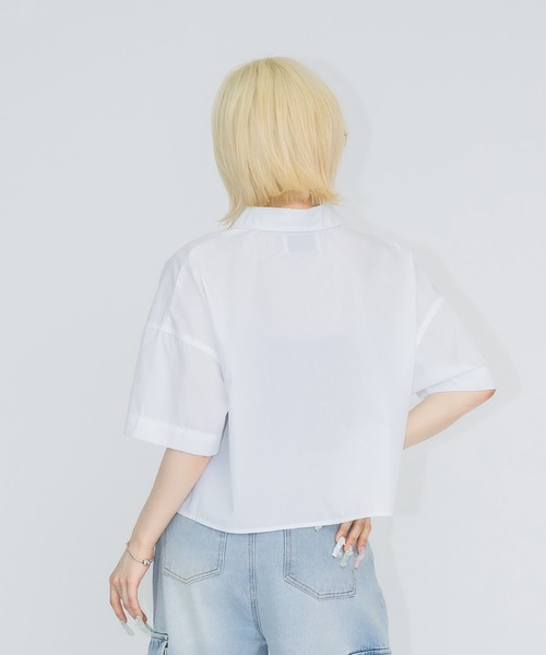 DIASPORA 半袖シャツ 背番号19 ロゴ刺繍半袖シャツ（シャツ/ブラウス）｜17HR（セブンティーン