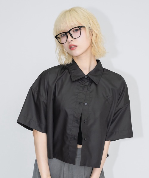 シャツ/ブラウス(半袖/袖なし) DEUXIEME CLASSE - YONFA toromi shirt セール】とろみガールズフォト半袖ルーズシャツ（シャツ