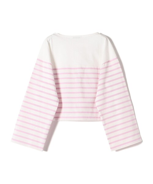 SHIPS（シップス）の「〈手洗い可能〉オーガニック 綿 ボーダー プルオーバー ◇（Tシャツ/カットソー・レディース・ブルー/ネイビー/ラベンダー・ONE SIZE）」の11枚目の写真