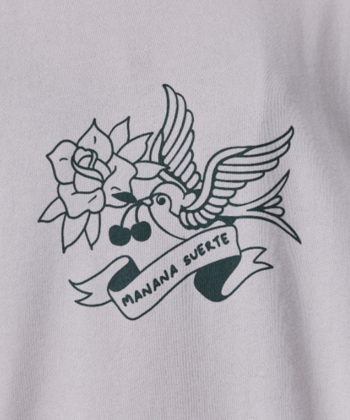 ヴィンテージライクイラストプリントスウェット トレーナー