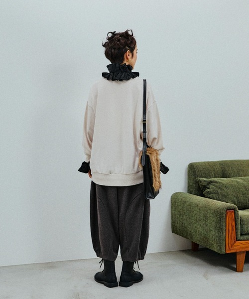 ヴィンテージライクイラストプリントスウェット トレーナー