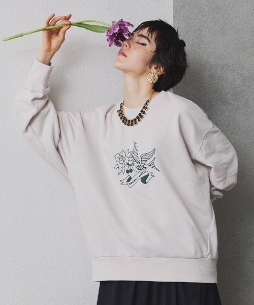 新品 TMT SOFT SWEATHOODIEフェード襤褸ヴィンテージスウェット ヴィンテージライクイラストプリントスウェット トレーナー