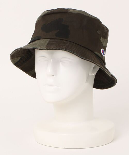 Champion(チャンピオン)の「【Champion】バケットハット/ロゴ入り/帽子/チャンピオン(ハット・メンズ・オフホワイト/グレー/ワイン/カーキ/アーミー/ブラック/ベージュ/ネイビー・FREE)」の7枚目の写真
