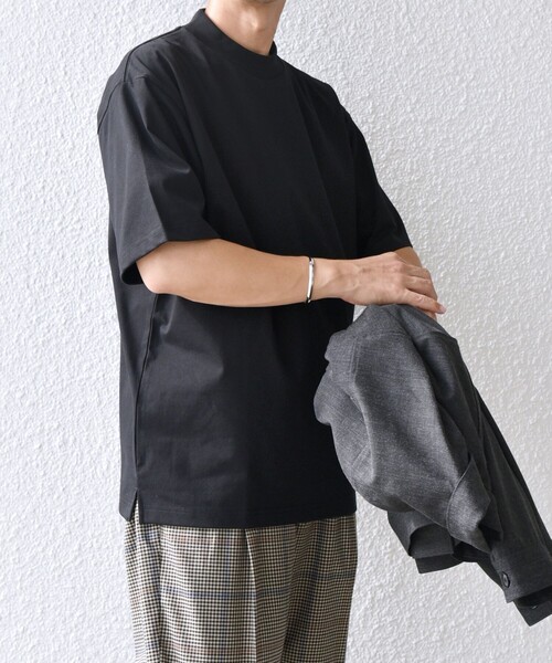 SHIPS any（シップス エニィ）の「SHIPS any:〈接触冷感/遮熱/UVカット機能等〉サマーファンクション モックネック Tシャツ 26SS◆（Tシャツ/カットソー・メンズ・ホワイト/チャコールグレー/ブラック・LARGE/MEDIUM/SMALL/X-LARGE）」の12枚目の写真