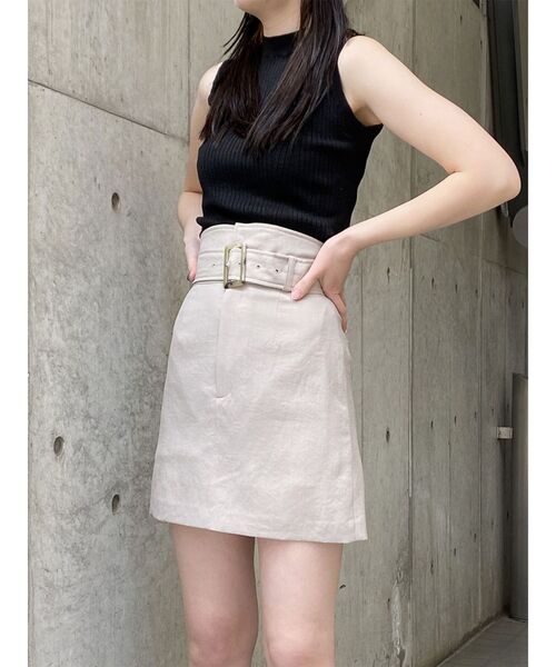 MURUA（ムルーア）の「【SET UP対応】ベーシックミニスカート（スカート・レディース・ブルー/ライトグレー/ダークグレー/ベージュ・1/2）」の10枚目の写真