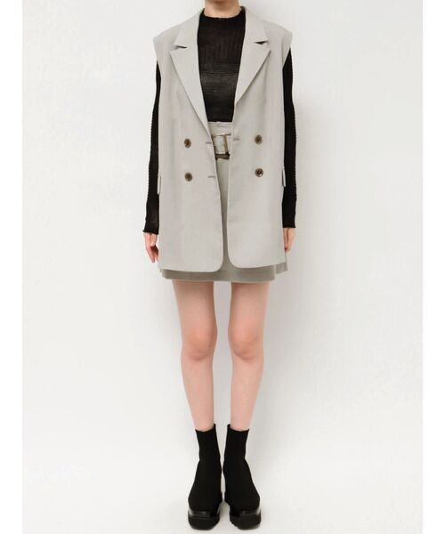 MURUA（ムルーア）の「【SET UP対応】ベーシックミニスカート（スカート・レディース・ブルー/ライトグレー/ダークグレー/ベージュ・1/2）」の22枚目の写真