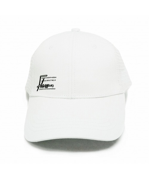 BAYBLO(ベイブロ)の「(KS)FLOW ロゴ シリコンプリント メッシュ キャップ(キャップ・メンズ・ホワイト×ブラック/ブラック×ホワイト/ブラック×ゴールド・FREE)」の7枚目の写真