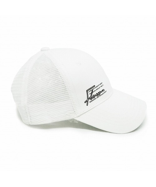 BAYBLO(ベイブロ)の「(KS)FLOW ロゴ シリコンプリント メッシュ キャップ(キャップ・メンズ・ホワイト×ブラック/ブラック×ホワイト/ブラック×ゴールド・FREE)」の8枚目の写真