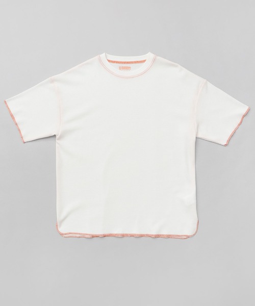 UNIVERSAL OVERALL（ユニバーサルオーバーオール）の「ヘビーウェイト ルーズフィット ソフト サーマル 半袖 カットソー（Tシャツ/カットソー・メンズ・ホワイト系その他2/ブラック系その他/ブラック系その他2/ブラック/ホワイト系その他/ホワイト・S/L/M）」の13枚目の写真
