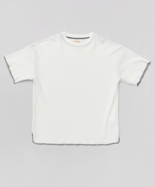 UNIVERSAL OVERALL（ユニバーサルオーバーオール）の「ヘビーウェイト ルーズフィット ソフト サーマル 半袖 カットソー（Tシャツ/カットソー・メンズ・ホワイト系その他2/ブラック系その他/ブラック系その他2/ブラック/ホワイト系その他/ホワイト・S/L/M）」の14枚目の写真