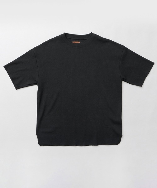 UNIVERSAL OVERALL（ユニバーサルオーバーオール）の「ヘビーウェイト ルーズフィット ソフト サーマル 半袖 カットソー（Tシャツ/カットソー・メンズ・ホワイト系その他2/ブラック系その他/ブラック系その他2/ブラック/ホワイト系その他/ホワイト・S/L/M）」の15枚目の写真