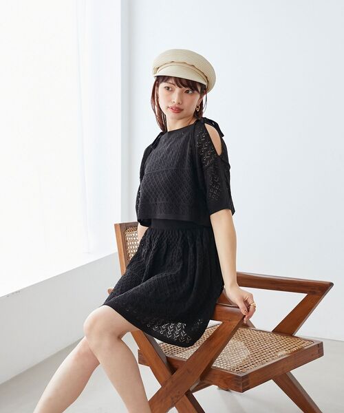 MAJESTIC LEGON(マジェスティックレゴン)の「ウォッシャブルキャスケット(キャスケット・レディース・ブラック/ベージュ/ブラウン・FREE)」の4枚目の写真