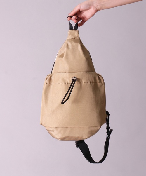 Legato Largo（レガートラルゴ）の「(LF)【Legato Largo】ドロスト クロス ボディバッグ（ボディバッグ/ウエストポーチ・レディース・アイボリー/ブラック/グレー/ベージュ・ONE SIZE）」の19枚目の写真